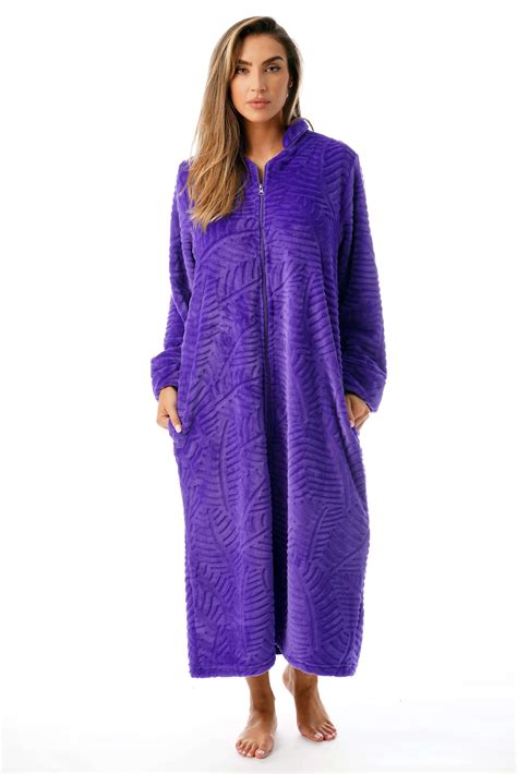 women's zipper robes